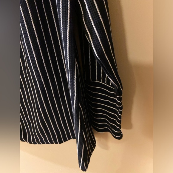 Creation black & white striped crew neck sweater with front pocket - XXL - NWT - Picture 9 of 13